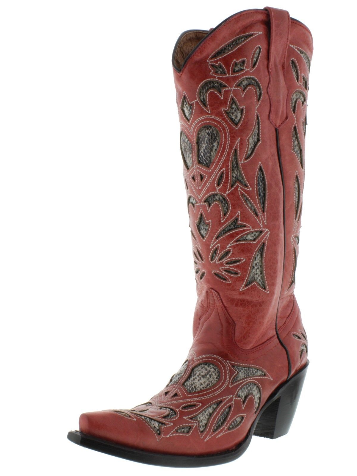 women's python western boots