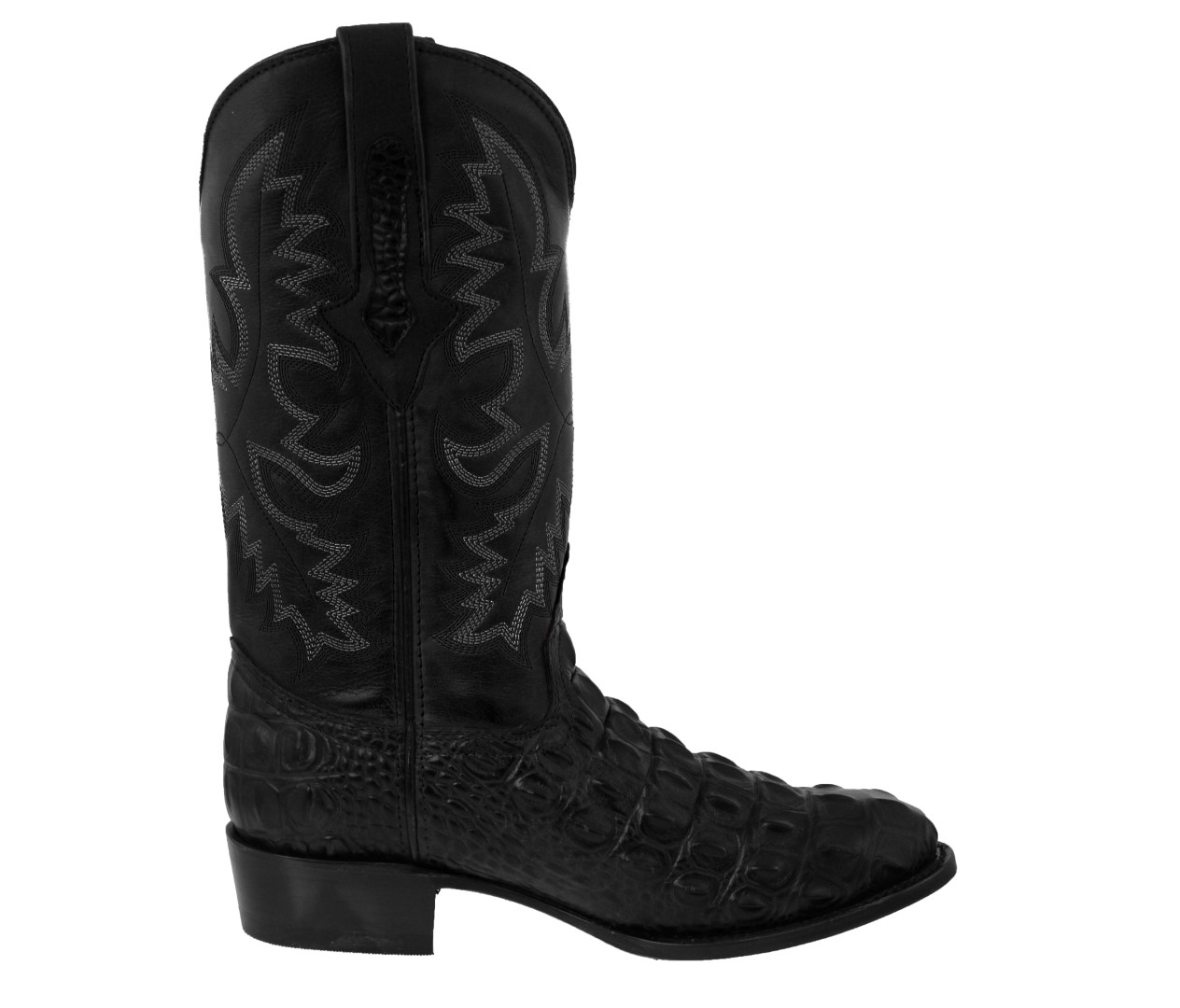 Men's Black Alligator Crocodile Back Cut Cowboy Boots Western Exotic | eBay