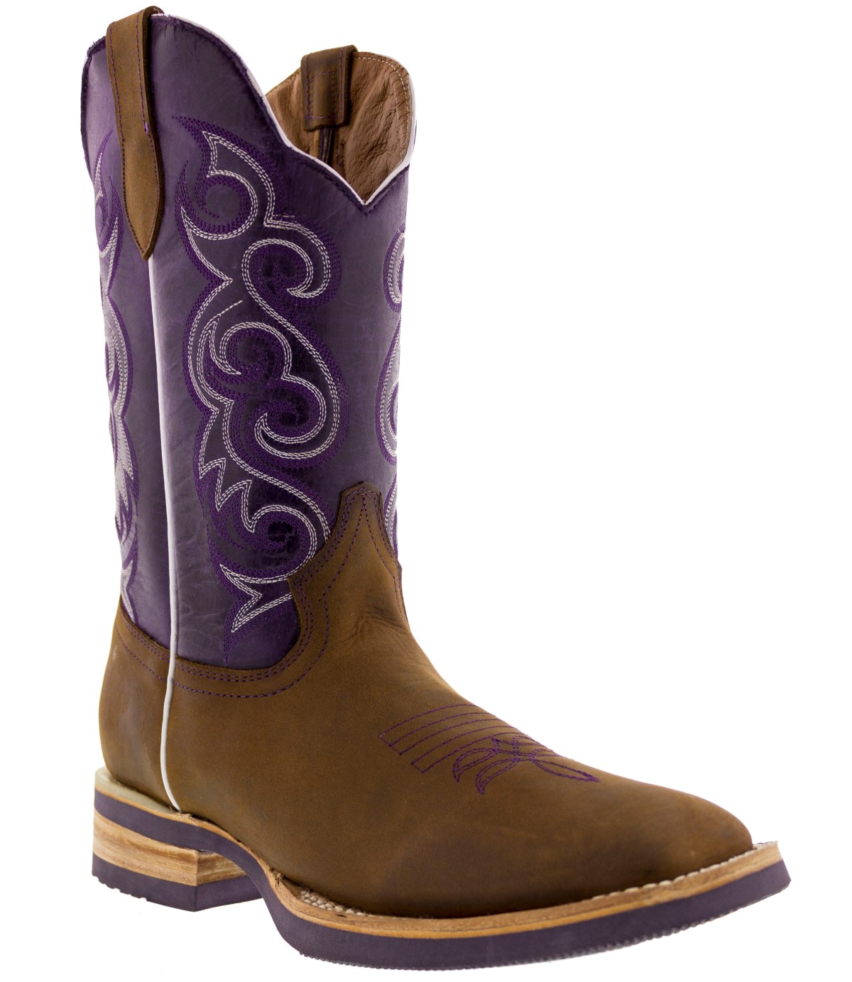 womens brown square toe cowboy boots