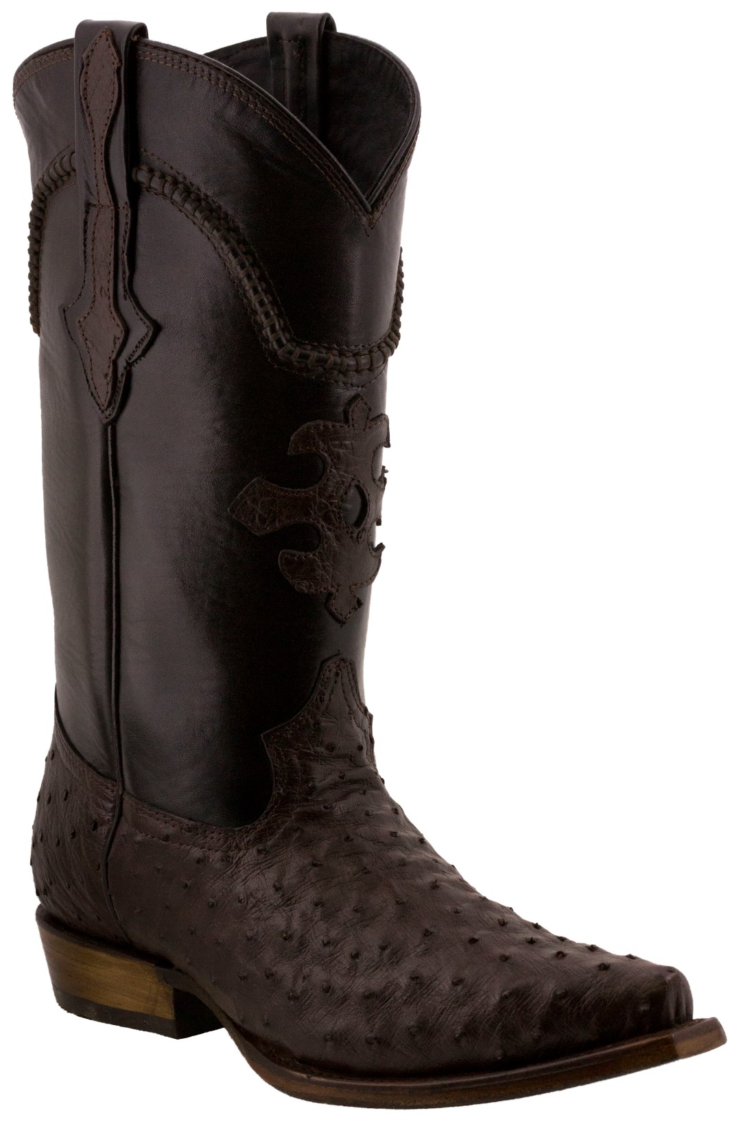 pointed toe ostrich boots