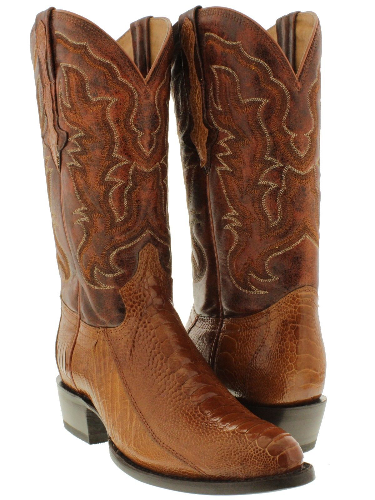 men's round toe western boots