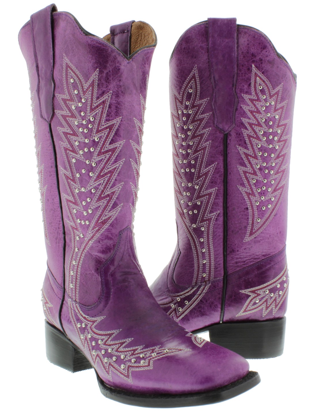 purple cowgirl boots womens