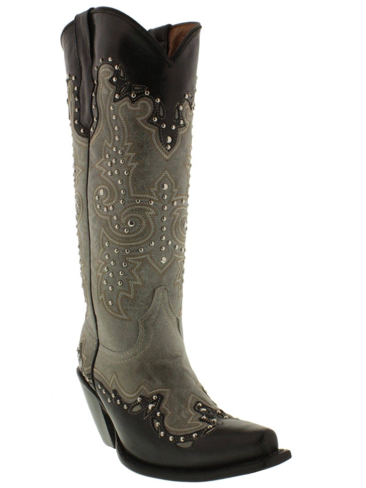 grey western boots women