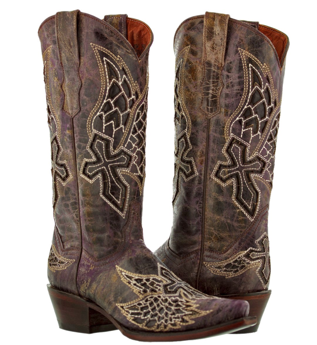 Angel wing cowgirl sales boots