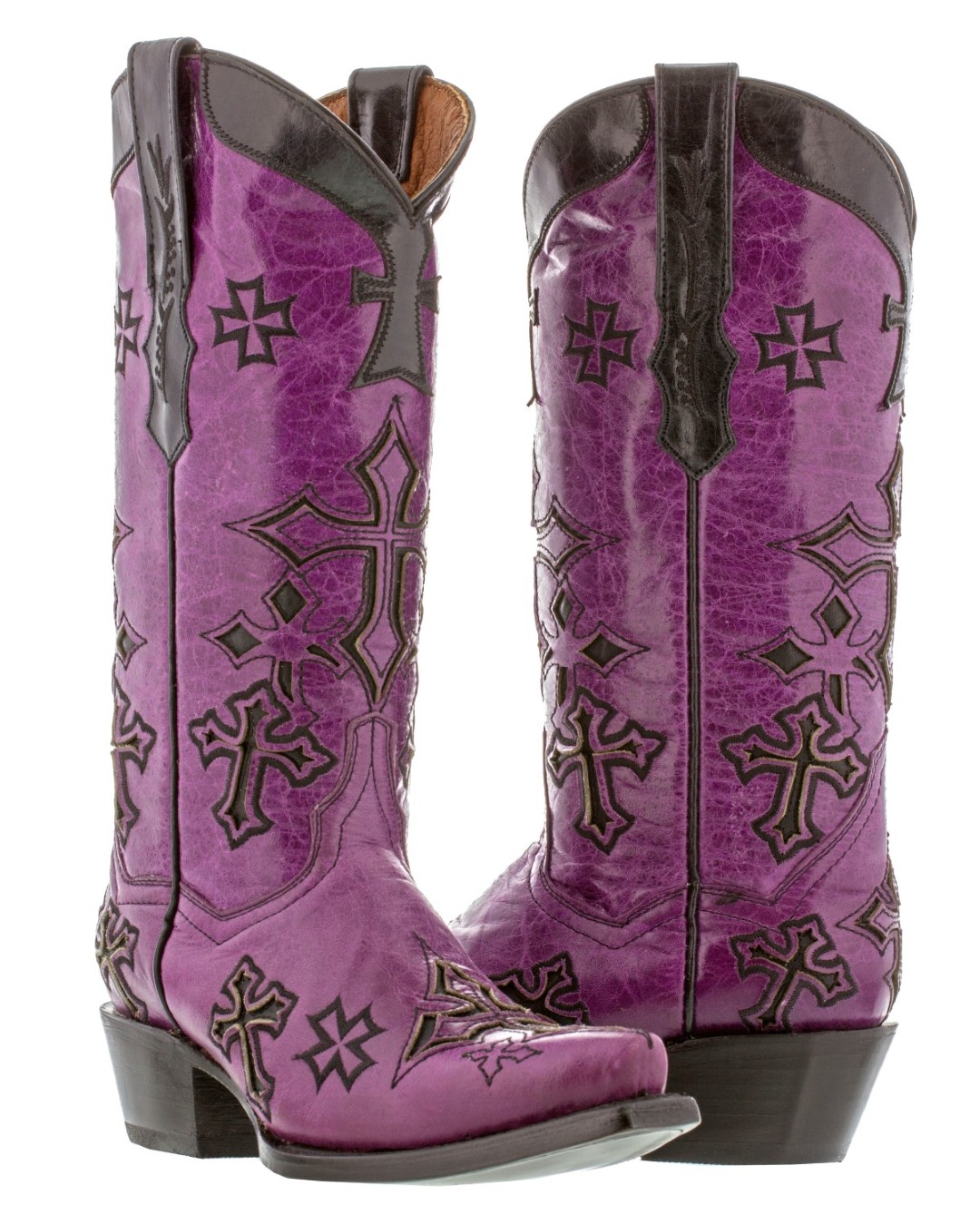 distressed women's cowboy boots