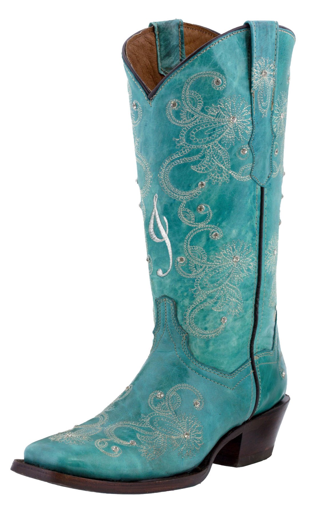 turquoise western boots