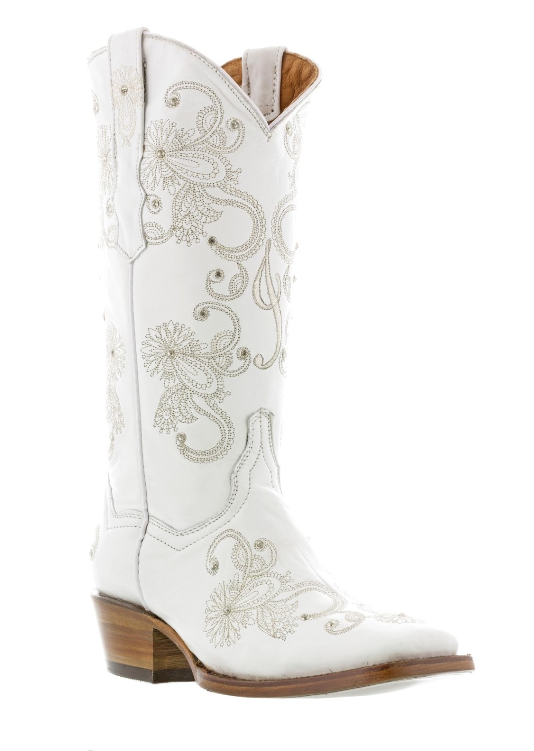 white cowgirl boot