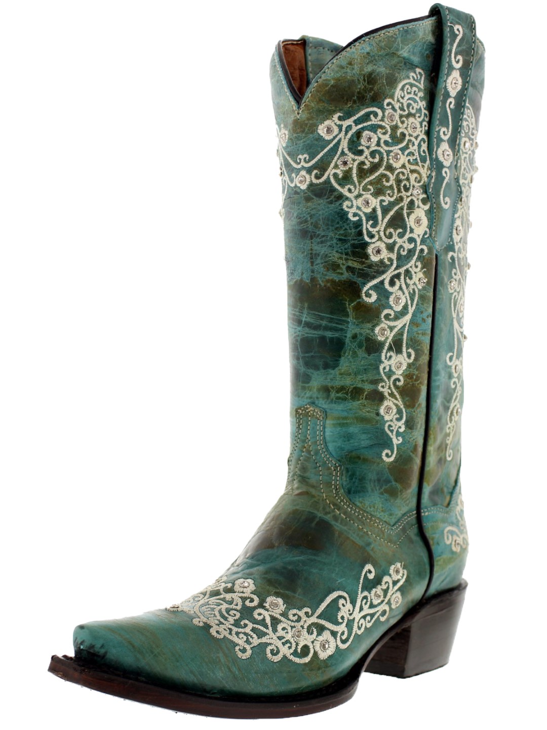 ladies turquoise cowboy boots