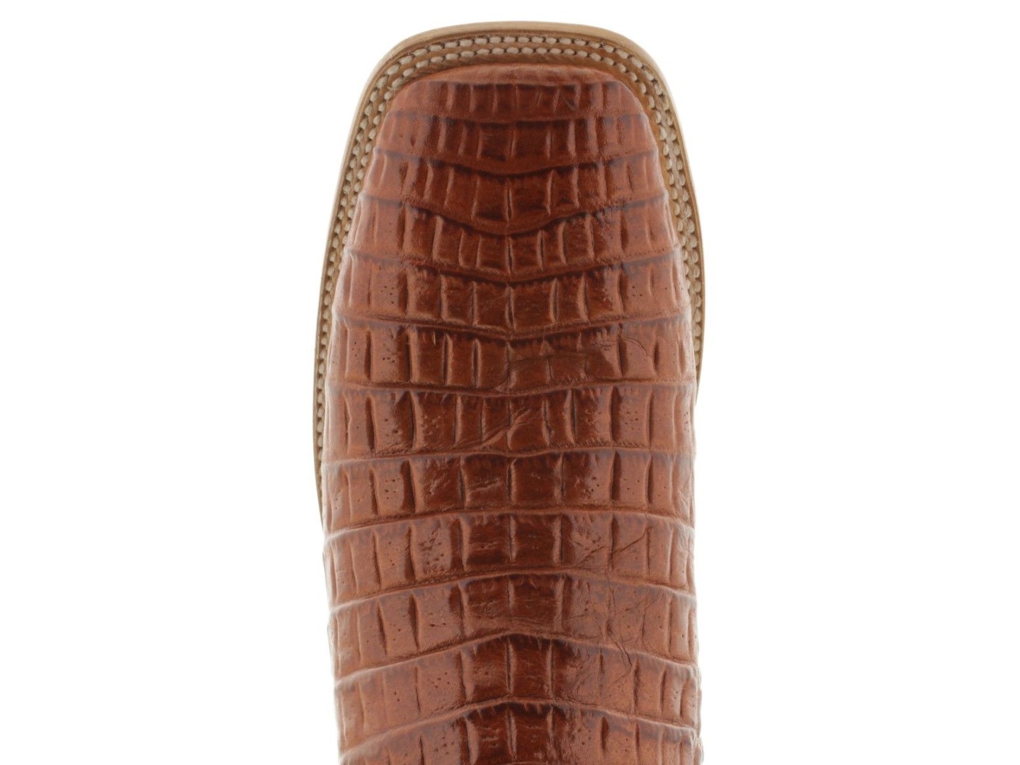 cognac croc booties