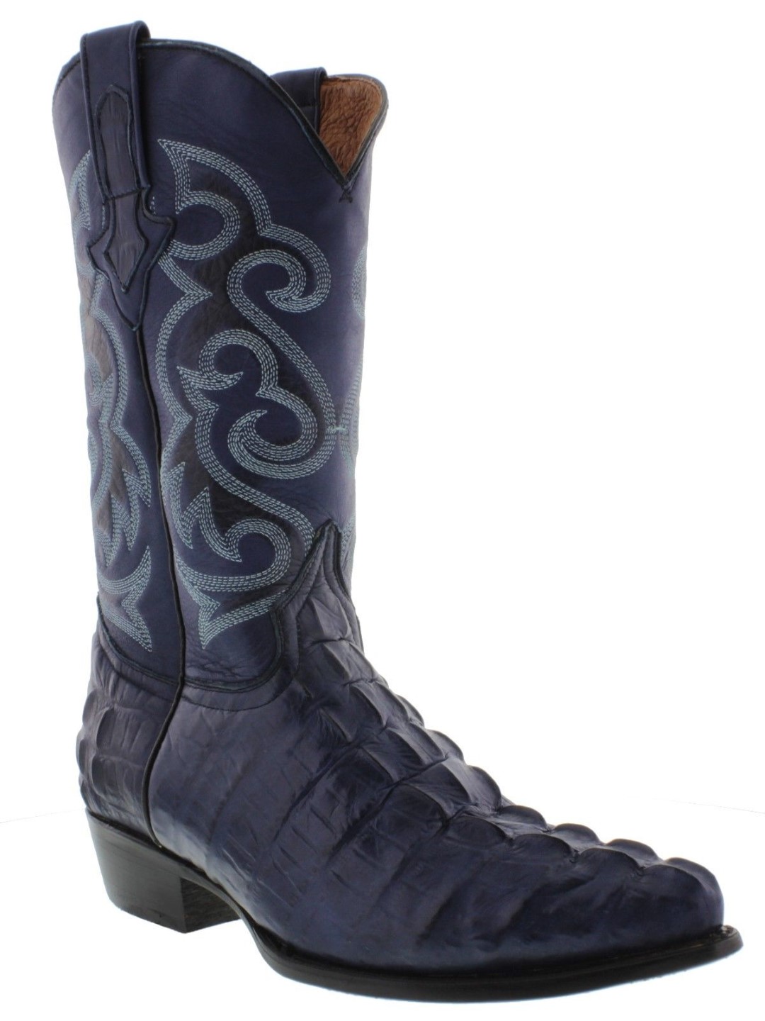 blue crocodile boots