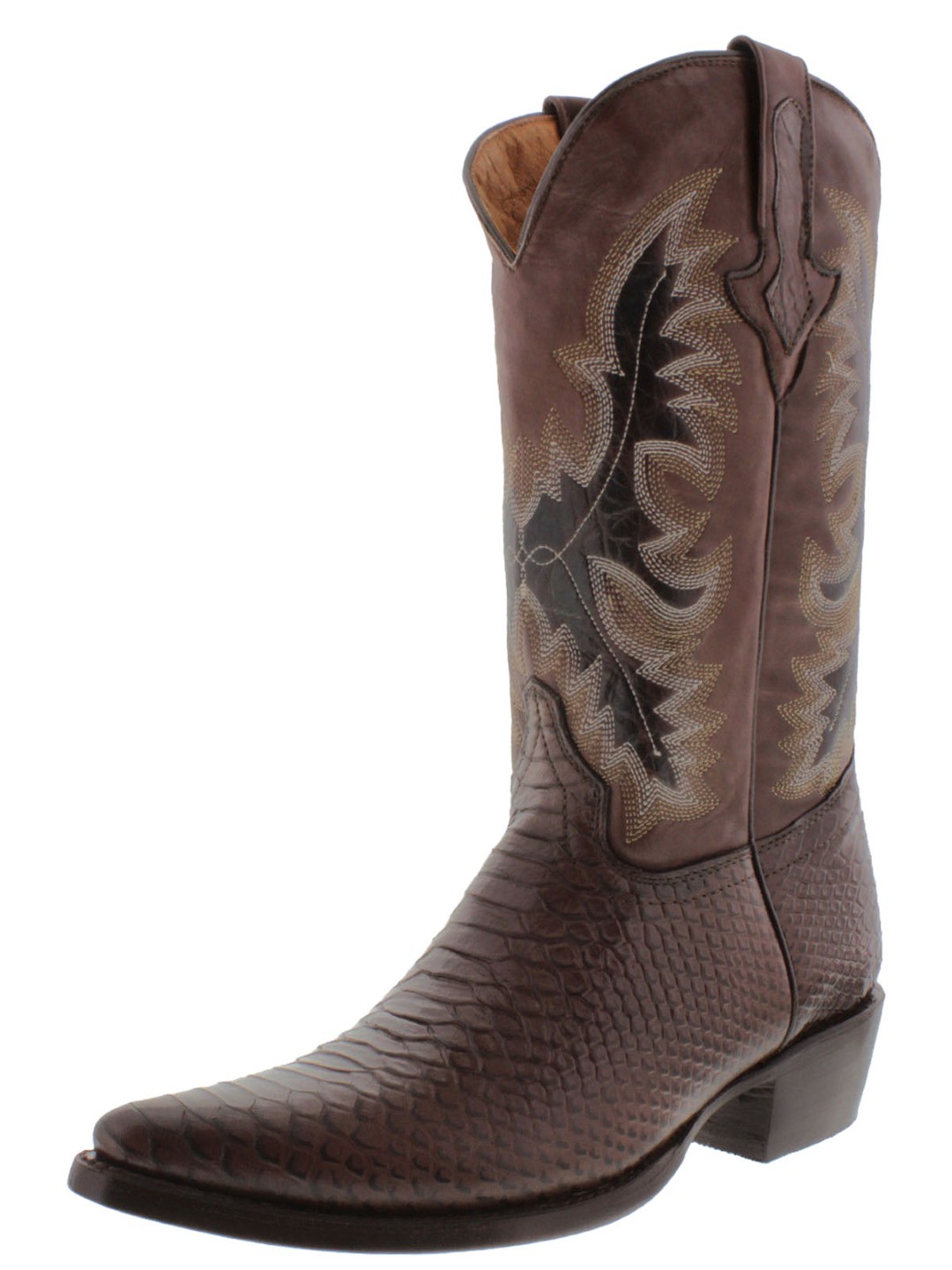mens python cowboy boots
