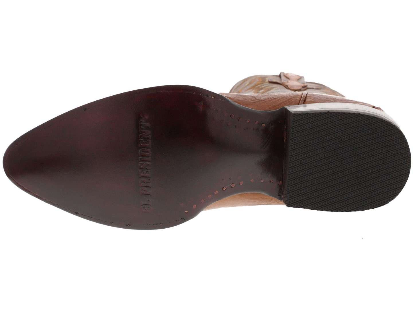 cognac croc booties