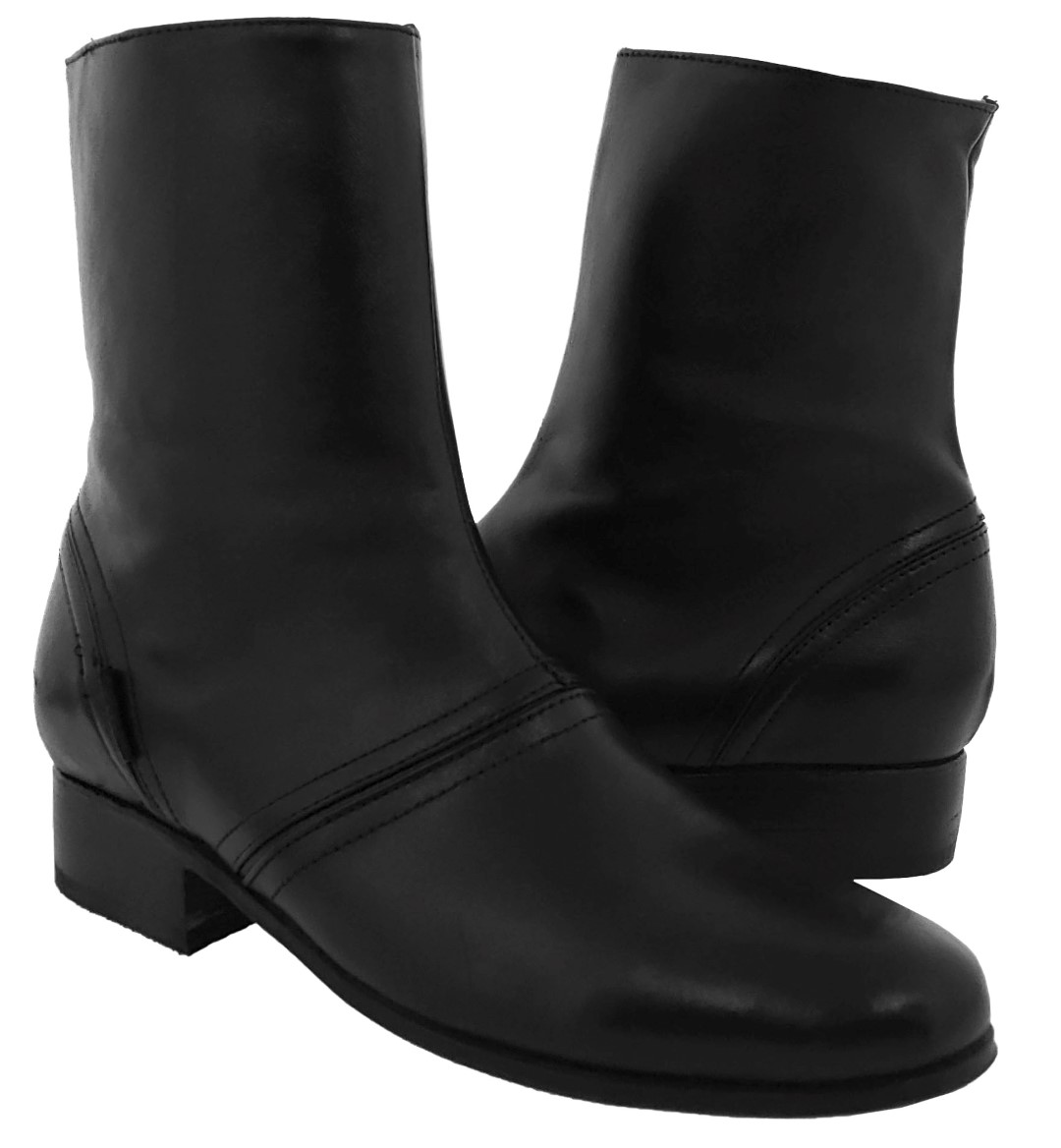 mens black zip ankle boots