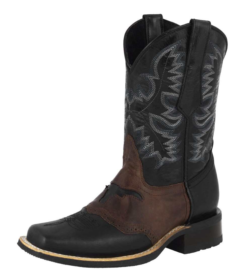 Mens Black Western Cowboy Boots 