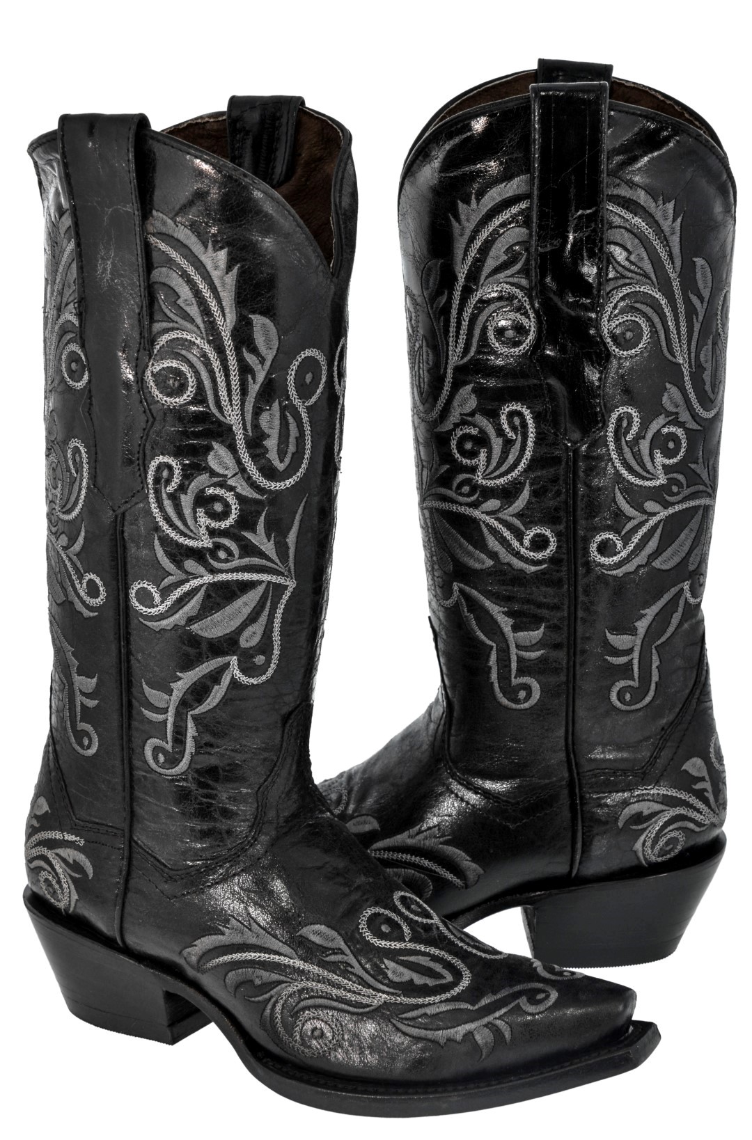 Botas de Vaquero Occidentales para Mujer Cisne Bordadas Rodeo Punta de Corte Botas Vaquera - Imagen 3 de 7