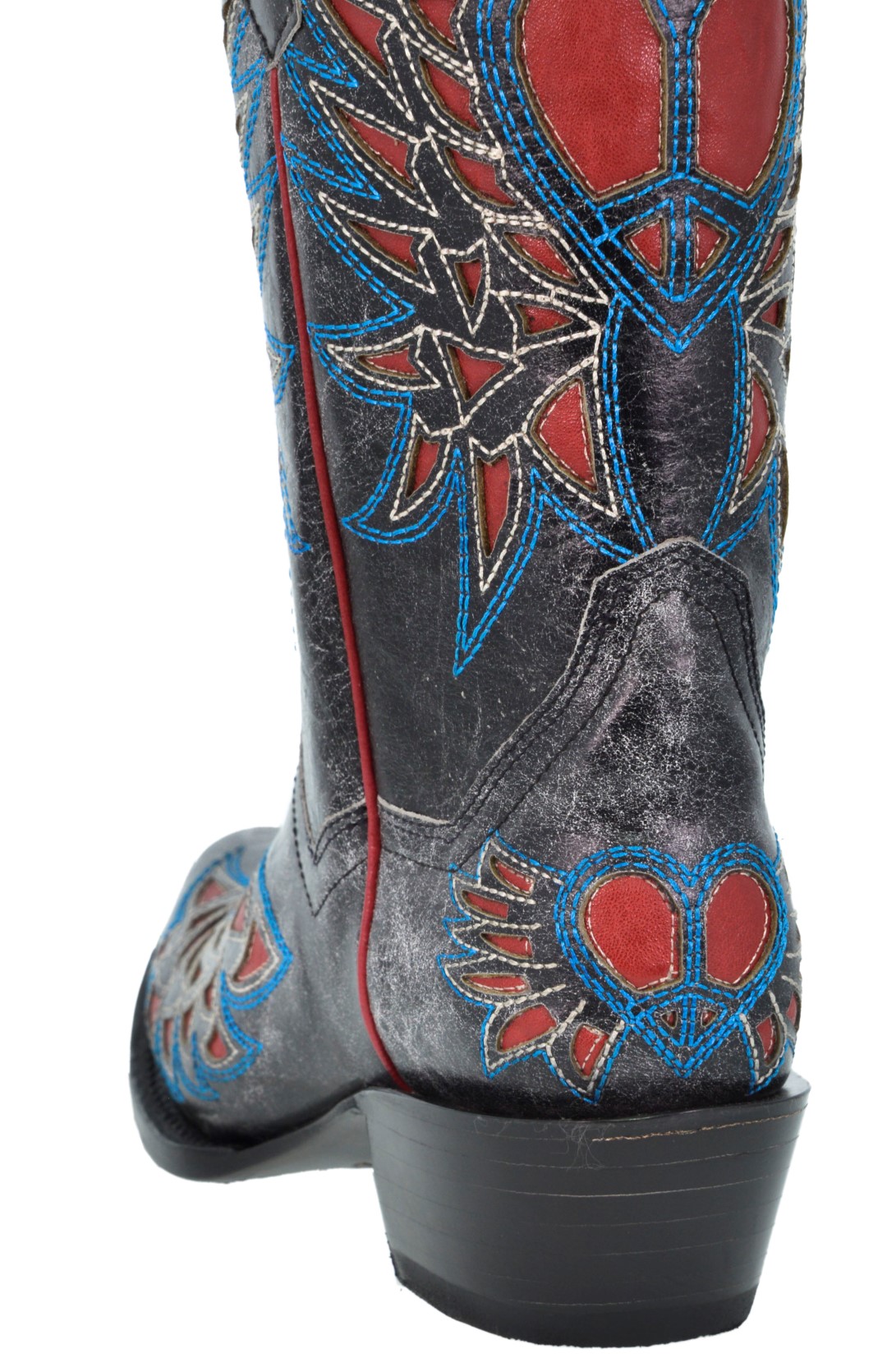 Mujeres de cuero diseño diseño cuero de superposición de Alas de Corazón envejecido botas de vaquero Dubai 9310b0 Mujeres de cuero diseño diseño cuero de superposición de Alas de Corazón envejecido botas de vaquero Dubai 9310b0