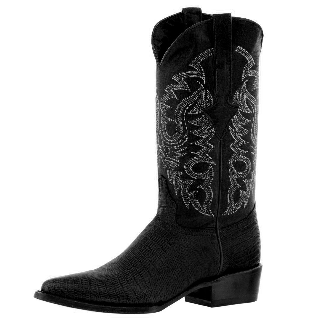 Botas Vaqueras Para Hombre Negras J-Toe